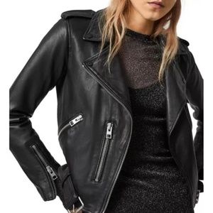 All Saints Balfern Leather Biker Jacket